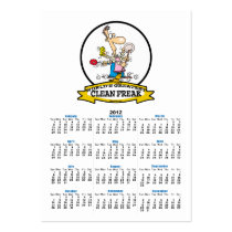 WORLDS GREATEST CLEAN FREAK MEN CARTOON BUSINESS CARDS