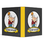 WORLDS GREATEST CLUMSY BUILDER MEN CARTOON VINYL BINDERS