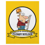 WORLDS GREATEST CLUMSY BUILDER MEN CARTOON PERSONALIZED FLYER
