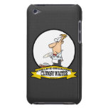 WORLDS GREATEST CLUMSY WAITER MEN CARTOON BARELY THERE iPod COVERS