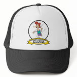 WORLDS GREATEST CLUTZ WOMEN CARTOON MESH HAT