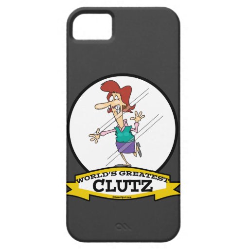 WORLDS GREATEST CLUTZ WOMEN CARTOON iPhone 5 CASES