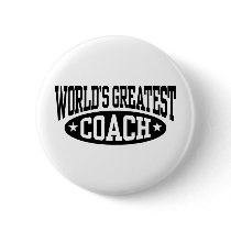 World's Greatest Coach Pinback Buttons