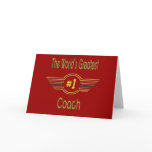 World's Greatest Coach Greeting Card