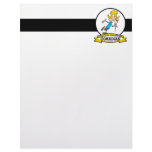 WORLDS GREATEST COMEDIAN WOMAN CARTOON CUSTOMIZED LETTERHEAD