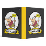 WORLDS GREATEST COMPLAINER MEN CARTOON VINYL BINDERS