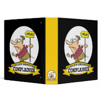 WORLDS GREATEST COMPLAINER MEN CARTOON BINDER