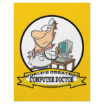 WORLDS GREATEST COMPUTER DOCTOR MEN CARTOON FULL COLOR FLYER