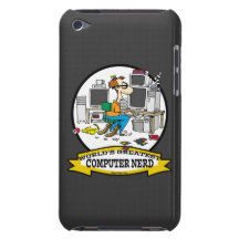 WORLDS GREATEST COMPUTER NERD MEN CARTOON Case-Mate iPod TOUCH CASE