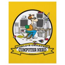 WORLDS GREATEST COMPUTER NERD MEN CARTOON FLYER DESIGN