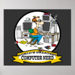 WORLDS GREATEST COMPUTER NERD MEN CARTOON posters