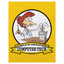 WORLDS GREATEST COMPUTER TECH WOMEN CARTOON FLYER