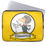 WORLDS GREATEST CONDUCTOR MEN CARTOON LAPTOP SLEEVE