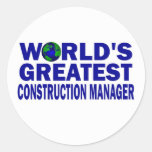 WOrld's Greatest Construction Manager Sticker