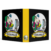 WORLDS GREATEST COUCH DWELLER CARTOON 3 RING BINDER