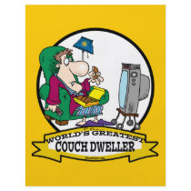 WORLDS GREATEST COUCH DWELLER CARTOON FULL COLOR FLYER