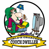 WORLDS GREATEST COUCH DWELLER CARTOON PHOTO CUTOUTS