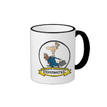 WORLDS GREATEST COUNCIL MEN CARTOON MUGS