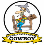 WORLDS GREATEST COWBOY II CARTOON PHOTO SCULPTURE