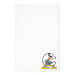 WORLDS GREATEST CRANKY COP MEN CARTOON STATIONERY PAPER