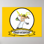 WORLDS GREATEST CRAZY SCIENTIST CARTOON POSTERS
