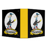 WORLDS GREATEST CRIMINAL MEN CARTOON VINYL BINDERS