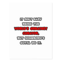 World's Greatest Curator Joke Post Card