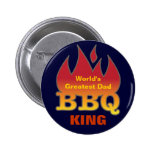 World's Greatest Dad BBQ KING Button