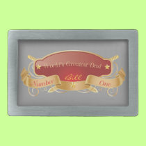 World's Greatest Dad belt buckles