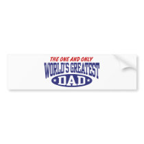 World's Greatest Dad bumper stickers