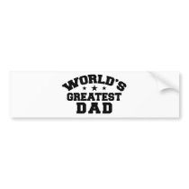 World's Greatest Dad bumper stickers