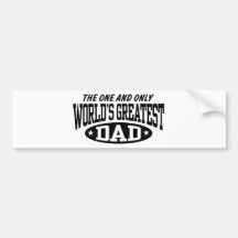 World's Greatest Dad Bumper Sticker