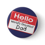 World's Greatest Dad Button