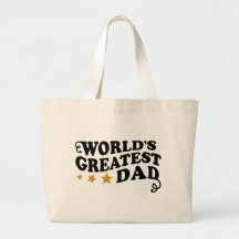 World's Greatest Dad Canvas Bag