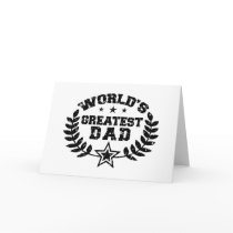 World's Greatest Dad Greeting Card