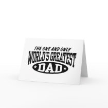 World's Greatest Dad Greeting Card