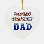 Worlds Greatest Dad Christmas Ornament