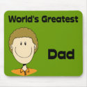 World's Greatest Dad Design #1 Mousepad by mrssocolov World's Greatest Dad Design #1 Mousepad