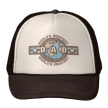 World's Greatest Dad Earth Logo T-shirts Gifts Hat