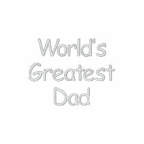 World's Greatest Dad embroidered shirts