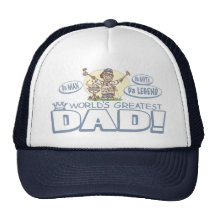 World's Greatest Dad Father's Day BBQ Gear Hats