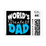 World's Greatest Dad Gift Postage Stamps