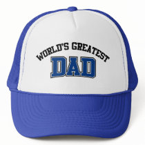 Worlds Greatest Dad Hat Blue