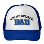 Worlds Greatest Dad Hat Blue