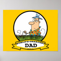 WORLDS GREATEST DAD MEN CARTOON POSTERS
