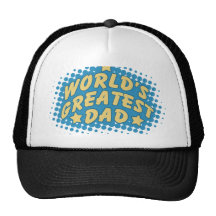 World's greatest dad mesh hats