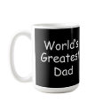 Worlds Greatest Dad mugs