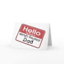 Worlds Greatest Dad Name Tag Style Cards by naturetees Worlds Greatest Dad Name Tag Style Cards