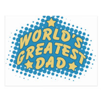 World's greatest dad postcards