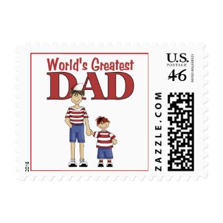 World's Greatest Dad stamp